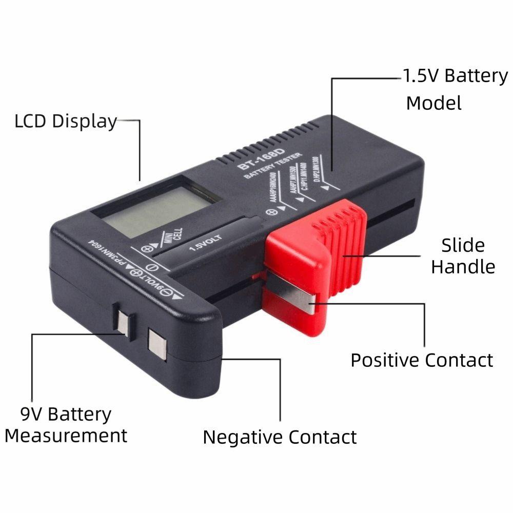 BT-168PRO Battery Tester LCD Display Battery Voltage Tester  Household Batteries