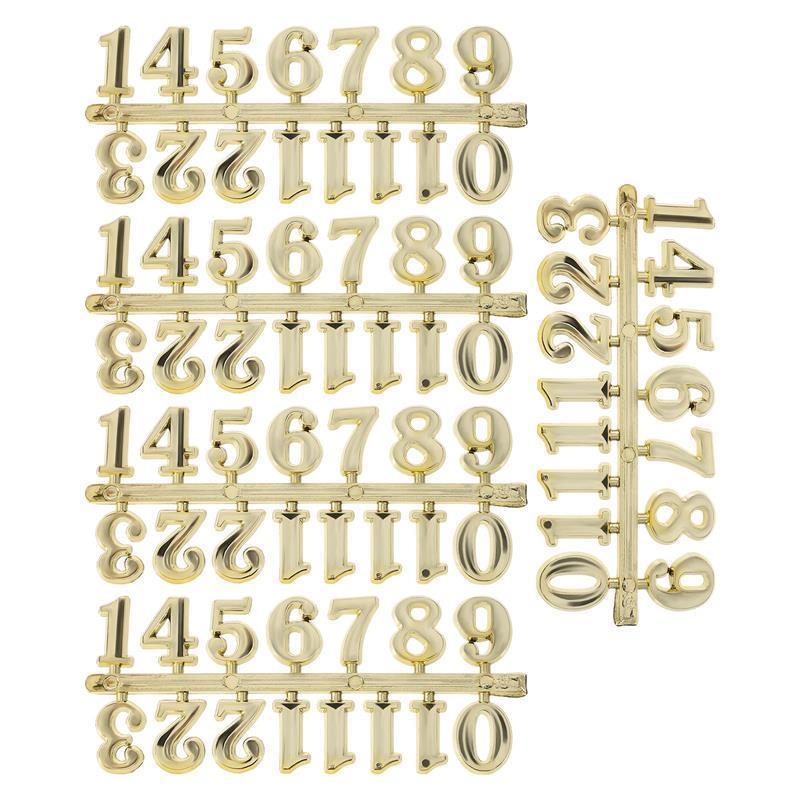 5 Sets Clock Arabic Numbers Clock Replacement Numbers Plastic Arabic Clocks Repair Parts Roman Numeral Wall Clock Number Plates