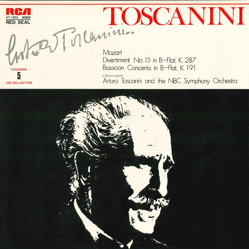 

LP Record ARTURO TOSCANINI Mozart Divertiment No15 In B Flat K AT1005 RCA Japan Classical Used