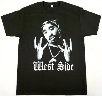 2Pac TUPAC SHAKUR West Side Rap Hip Hop Pánske Dámske Bavlnené Tričko Luxusná Značka Oblečenie Detské Tričko Chlapec Dievča Vrchné diely Veľké Veľkosti Vrchné diely