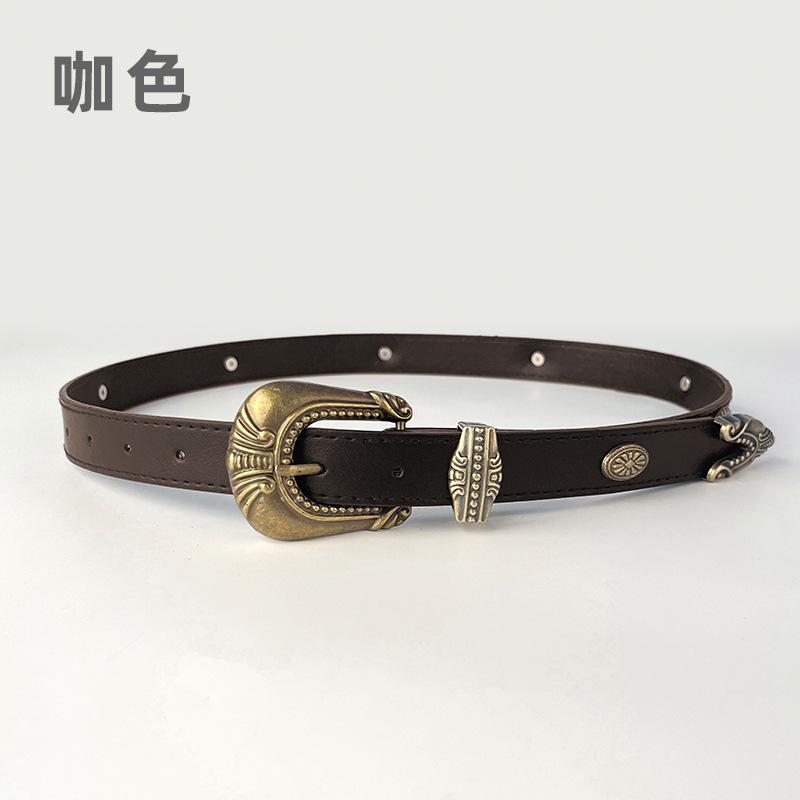 

Женский ремень Cuckoo из коровьей кожи для повседневных брюк, джинсов, женский ретро-стиль 105cm