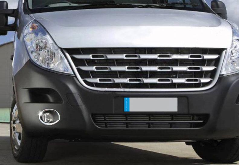 

Накладки на протитуманки (2 шт, нерж.) для Renault Master 2011-2023 рр.