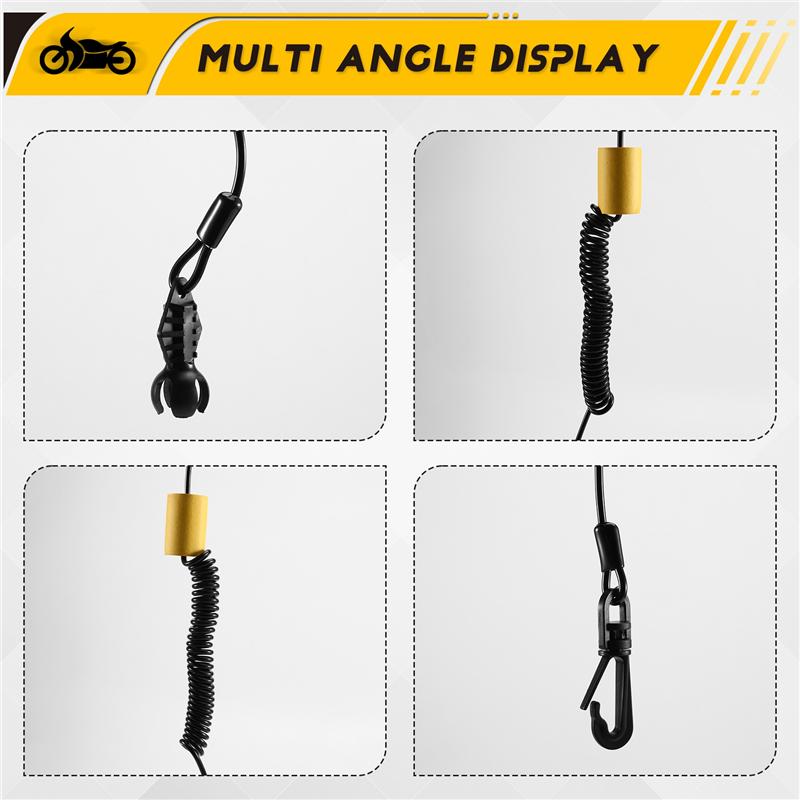 Steady New Safety Lanyard Key Cord Clip 278003400 For Sea-Doo Spark RXT RXP ACE 900 GTX GTI Wake GTR Plus 278003410 278002843