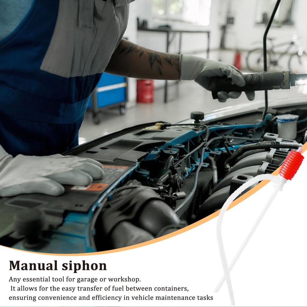 Manual Siphon hand pump Siphon Portable Liquid Transfer Siphon Pump Automotive Oil Siphon Fuel for Petrol Motorcycle