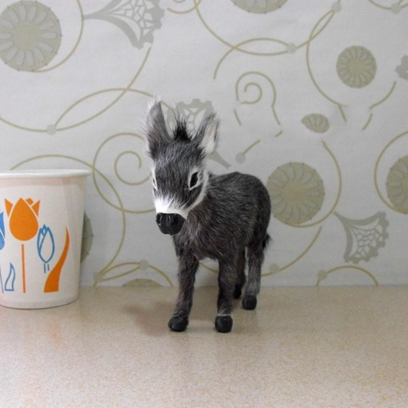 Pure Handmade Simulation Donkey Toys Donkey Home Furnishings Animal Teaching Model