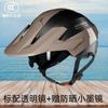 Certified ABS Half Helmet Electric Scooter Adult Use 3C Approved Safety With Dual Visor