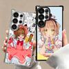CardCaptor Sakura Anime Plating Phone Case For Samsung Galaxy S24 S25 FE S26 Edge S23 Ultra S22 S21 Plus S20 Anti-Fall Airabag C