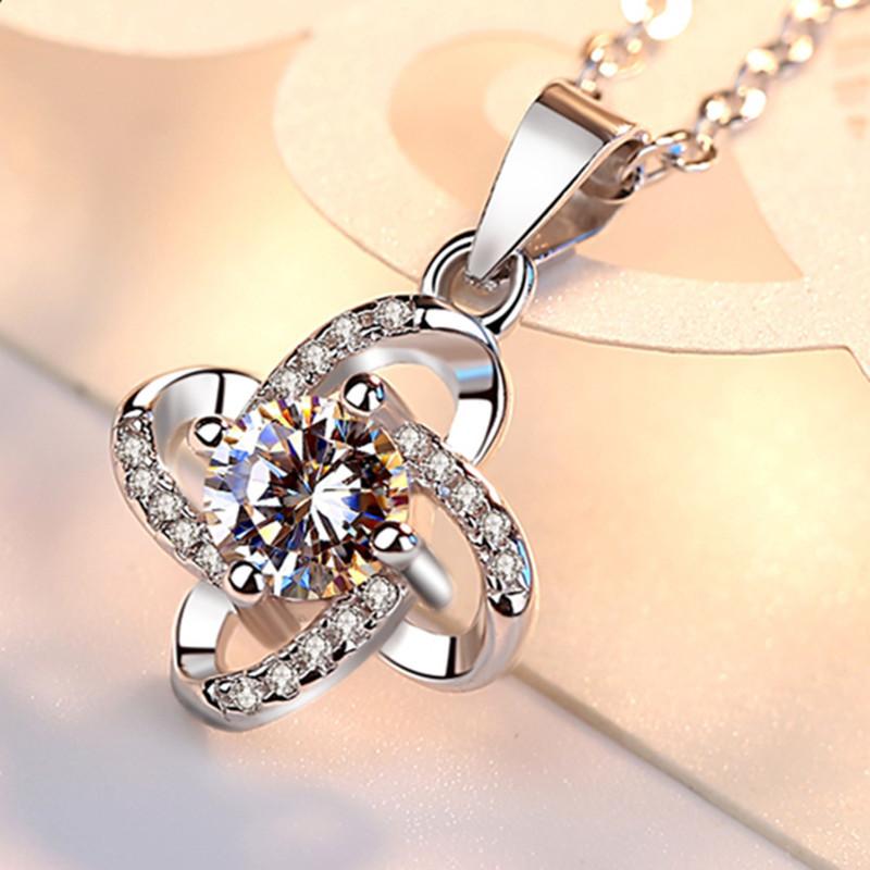 925 Sterling Silver AAA Zircon Necklace Chain High Quality Fashion Jewelry For Women Men Wedding Birthday Party Gift