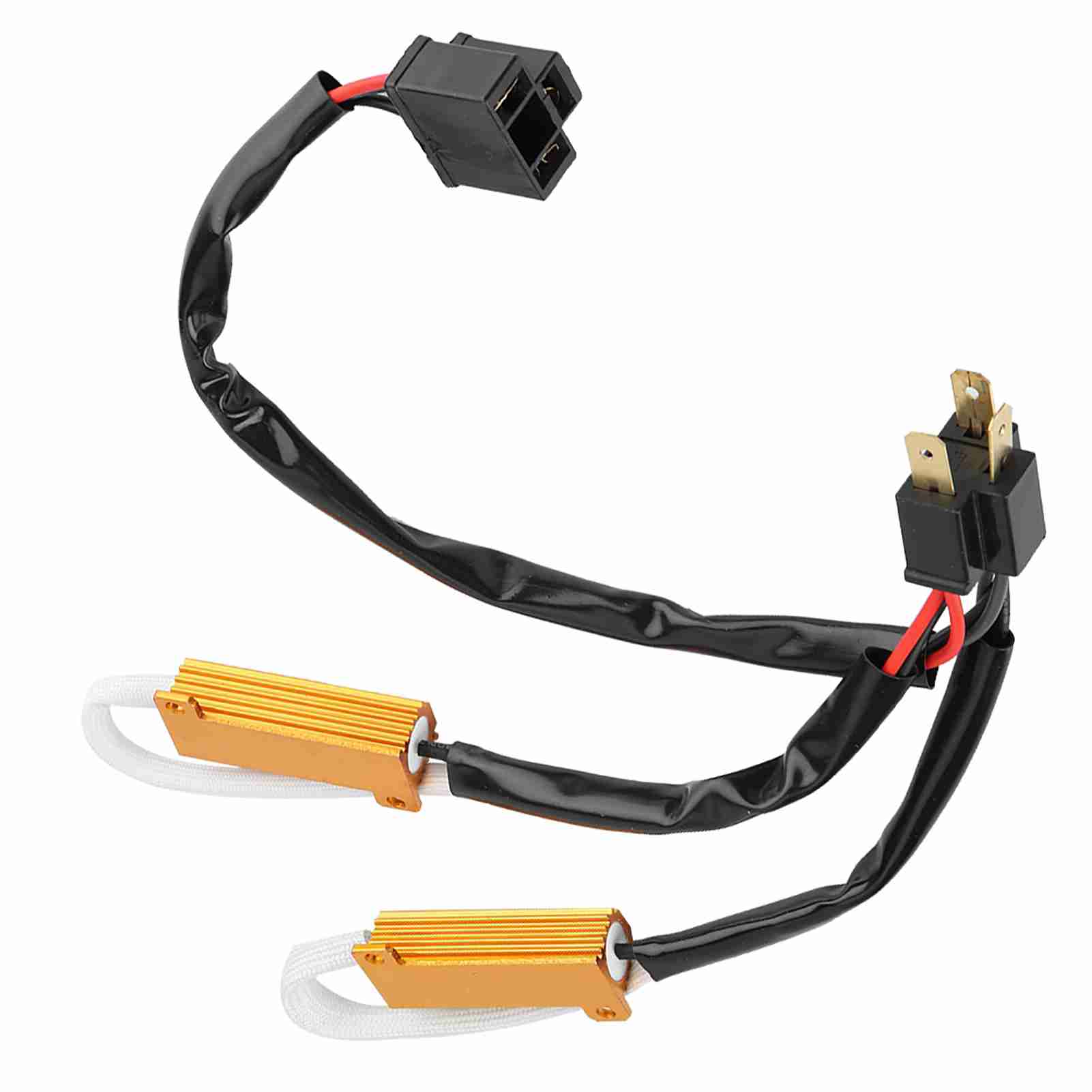 

2 шт. светодиодный декодер резистор нагрузки автомобильная фара мигает безошибочный жгут проводов для H4