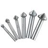 Titanium Plated Five-Edged Chamfering Knife Set with Hole Reamer and Woodworking Countersink Set