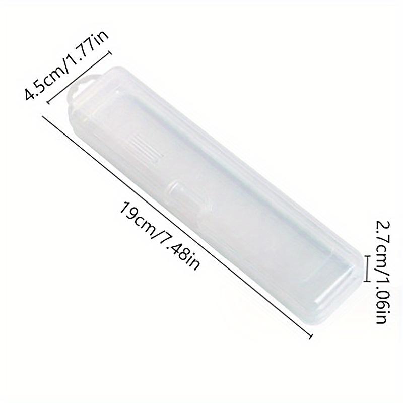 

5 шт. Портативный органайзер для кистей для макияжа, карандашей для бровей, столовых приборов, палочек для еды, прозрачный с крышкой, коробка для хранения, кухонные аксессуары 5pcs