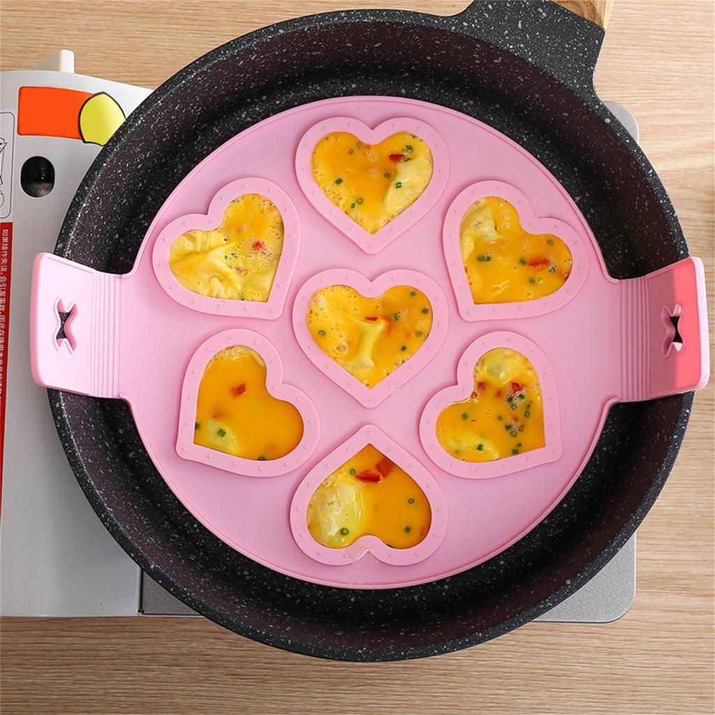 1PC Nonstick Pancake Maker Mould Silicone Omelette Ring  Tool Home Kitchen