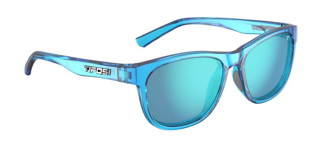 Tifosi Swank Sky Smoke Bright retro lässige Sonnenbrille (Kristallblau, Blau) - 2-Objektiv, Vollformat, (1500409981)