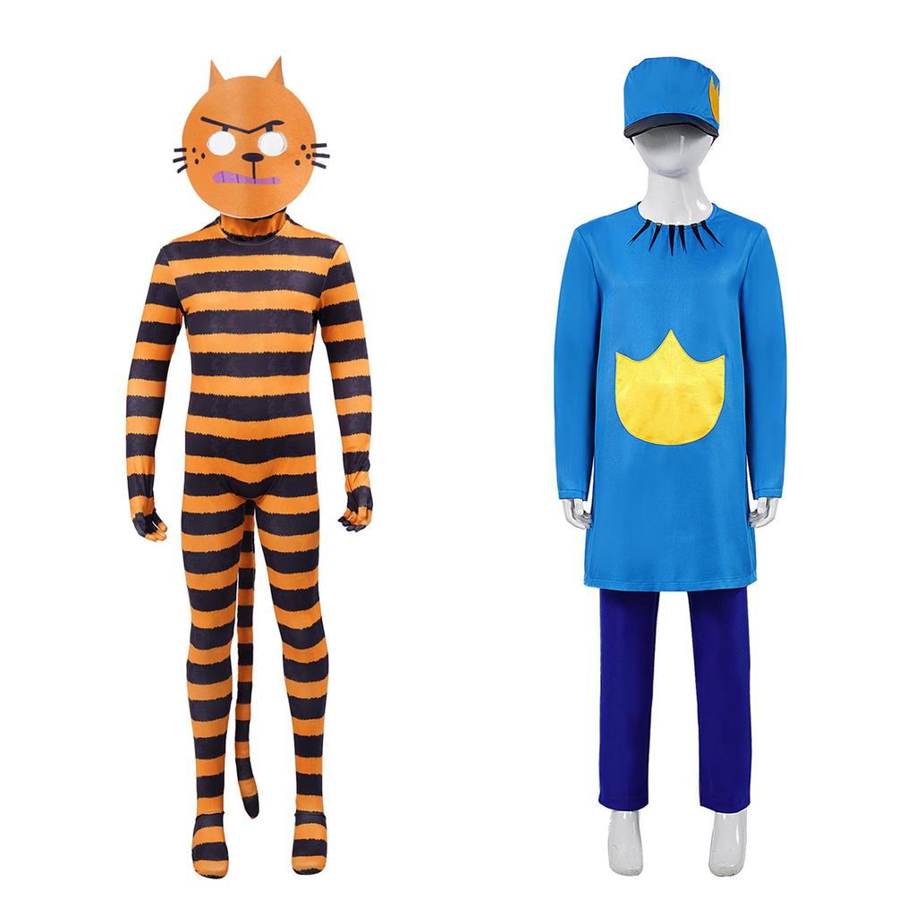Detective Dogman Cosplay Costume - Pete the Cat Role Play & Stage Performance Outfit for Halloween