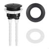Flush Button for Toilets, Round Tank Accessory Options Available