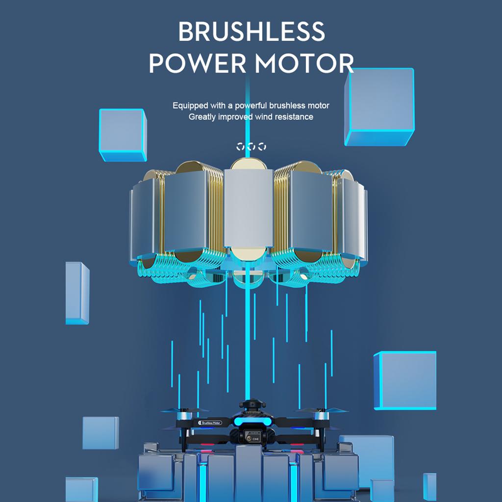 Mini dron zdalnie sterowany z podwójnym aparatem Składany bezgłowy dron powietrzny 8K z silnikiem bezszczotkowym