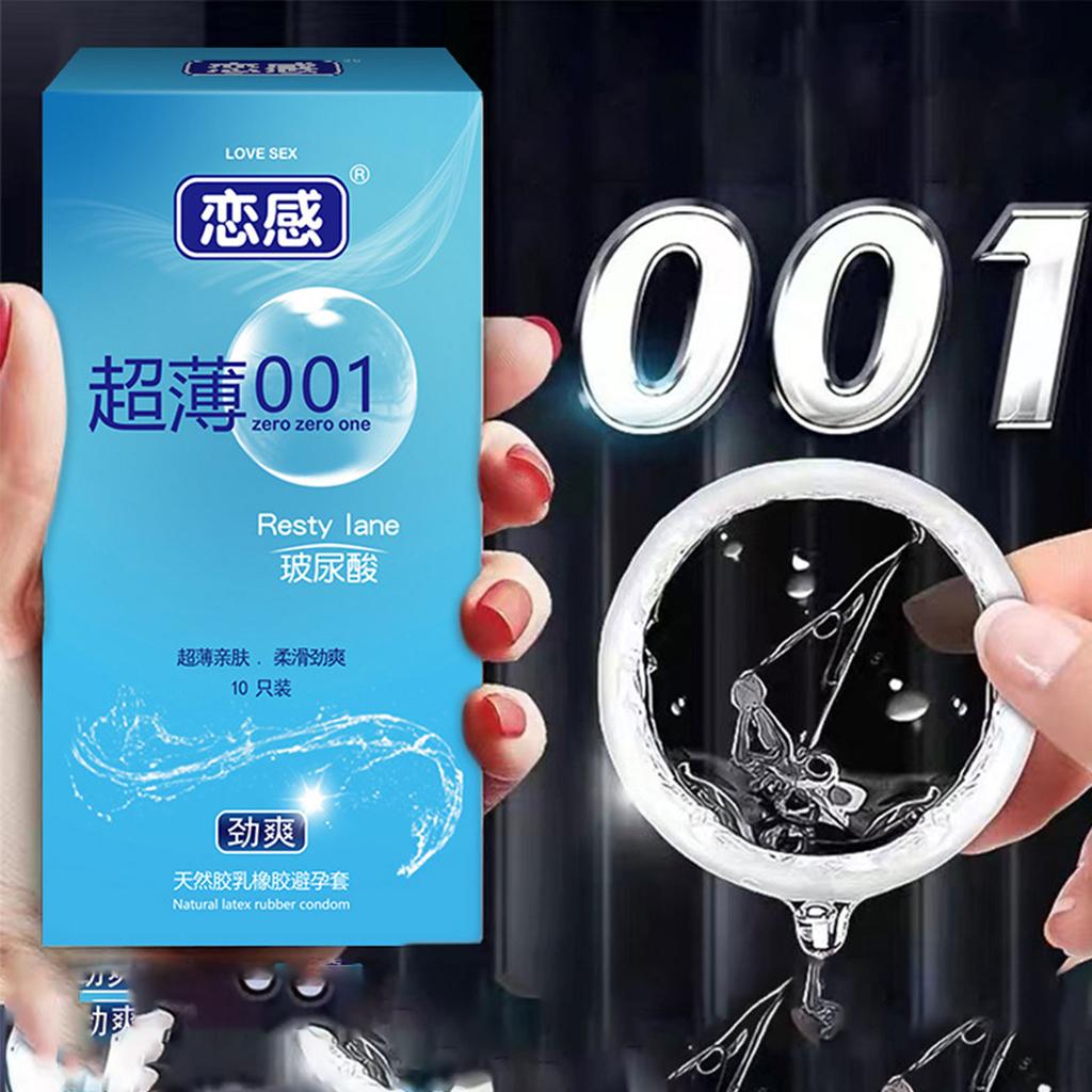 Ultra Thin Condoms Long-lasting For Men Sex Ejaculation Delay Latex Condom Hyaluronic Acid 0.01 Penis Sleeve For Adults Sex Love