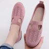 Fashion Summer Shoes for Women Fashionable Breathable Mesh Lightweight Mother Shoe Flat Non Slip Comfort Sneaker Loafers Zapatillas Muje