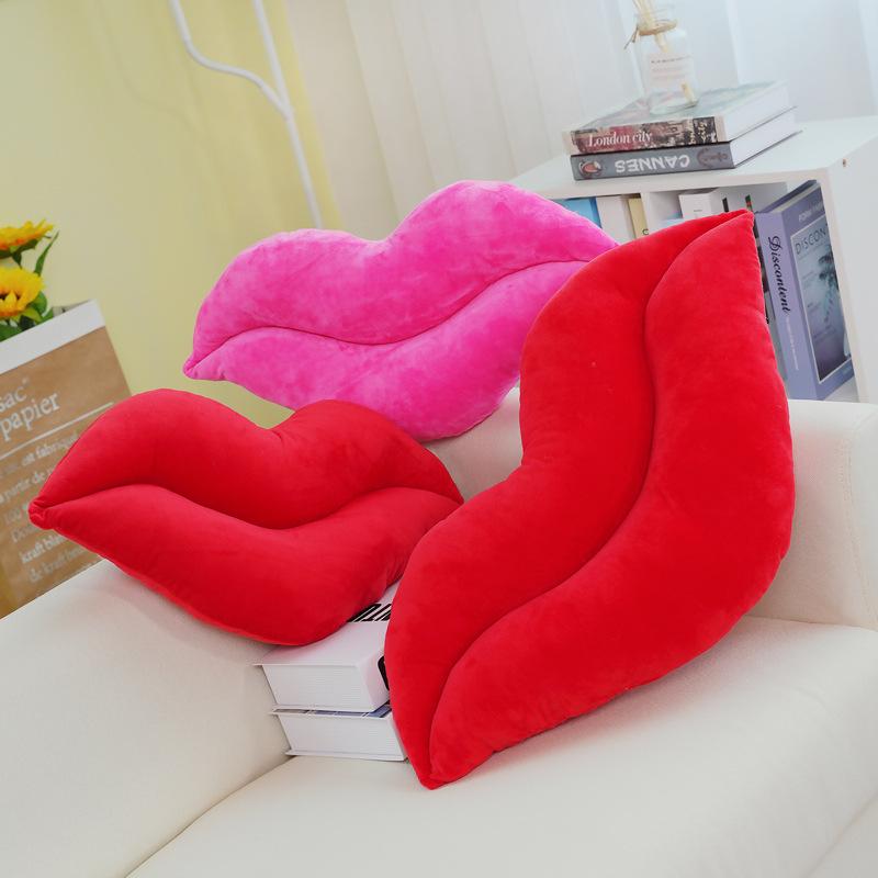 Creative Sexy Big Lip Pillow Plush Toy Red Lip Pillow Girls Bed Sleeping Doll Soothing Rag Doll