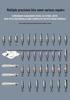 39-in-1 Multi-functional S2 Steel Ratchet Screwdriver & Wrench Set