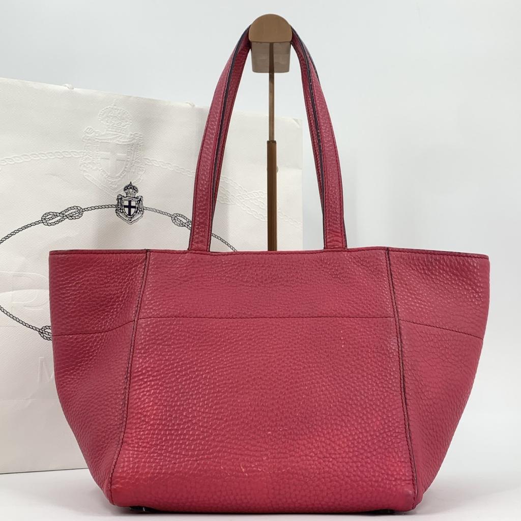 Prada Vitello Dino Skóra Licowa Torba Do Ręki Tote Na Ramię BR5092 Różowa Płytka z Logo Trójkątnym Biała Metka