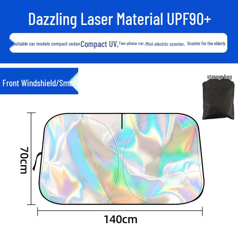 Silver-Coated UV-Protection Car Sunshade