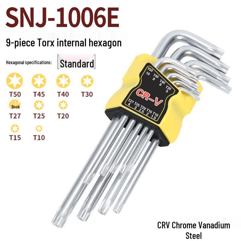 Plum Hex Wrench Screwdriver Set with Hollow Hexagon Tips