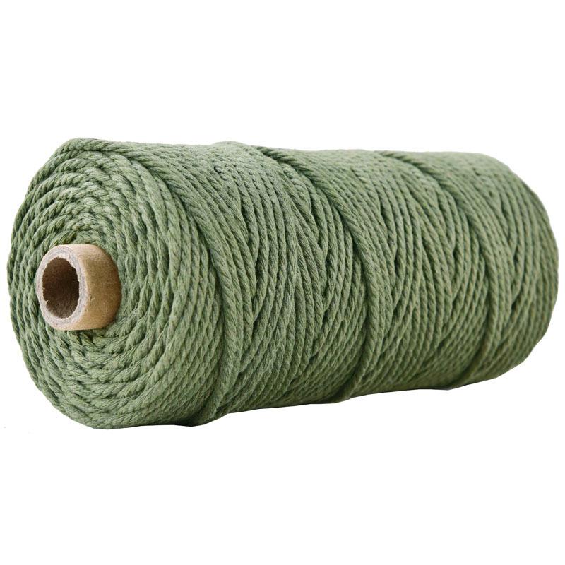 3mm Colored Cotton Rope for DIY Weaving, Tapestry, Binding, and Decorative Use