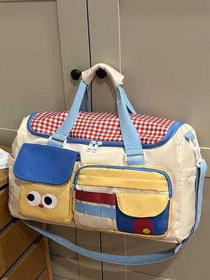 Dopamin Colorblock Gym Crossbody: Handtasche mit großer Kapazität für kurze Reisen