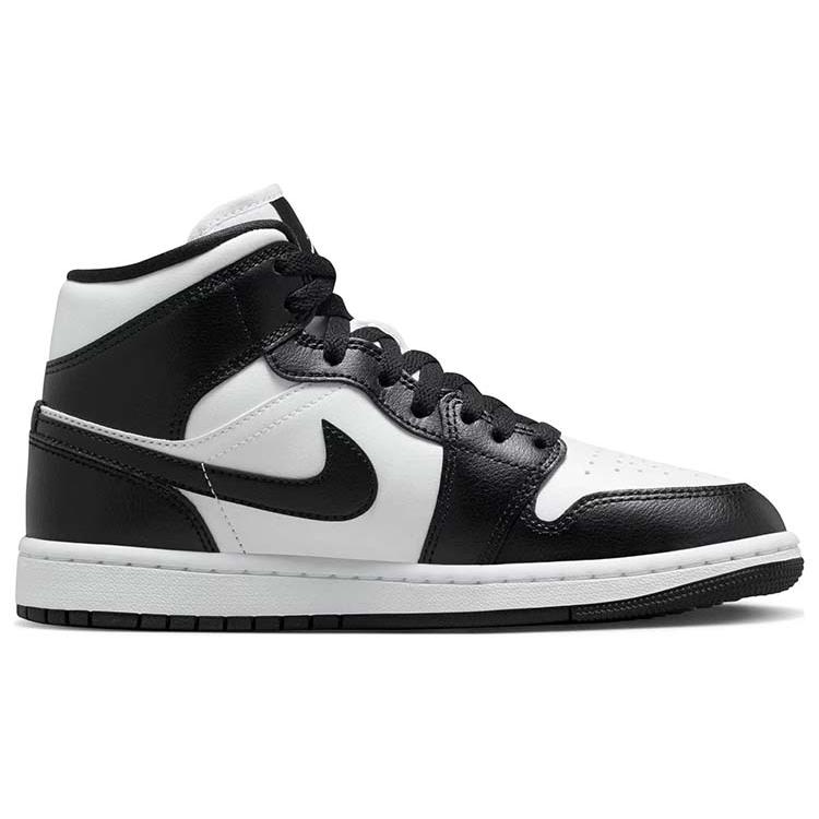 Jordan Air Jordan 1 Mid top Vintage Basketball Shoes Women's Black White DV0991-101(Team56-)