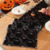 Bordløper med spøkelsemønster Plysj Fuskepels Jacquard Bordflagg Halloweendekorasjon Halloweenfestrekvisitter