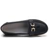 Women PU Leather Flats Soft Comfortable Driving Shoes Slip-on Mother Shoes Casual Walking Loafers Working Shoes