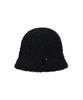 Bajal Va Square Long Label Fleece Tulip Hat Black