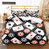 Poker Gaming Polyester Duvet Cover King Queen Size Novelty Group Competitive Games Comforter Cover For Children Kid Boys Girls