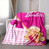 1 pezzo Barbie, Coperta con Fiocco Rosa Fibra di Poliestere, Comfort per Tutte le Stagioni per Divano, Letto, Ufficio, Auto, Campeggio, Decorazione per la Casa e Regalo Ideale, Comfort per l'Ufficio