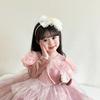 3D Princess Headband Versatile Hair Headband Cute Pearl Crown  Girls Birthday Party Photo Props