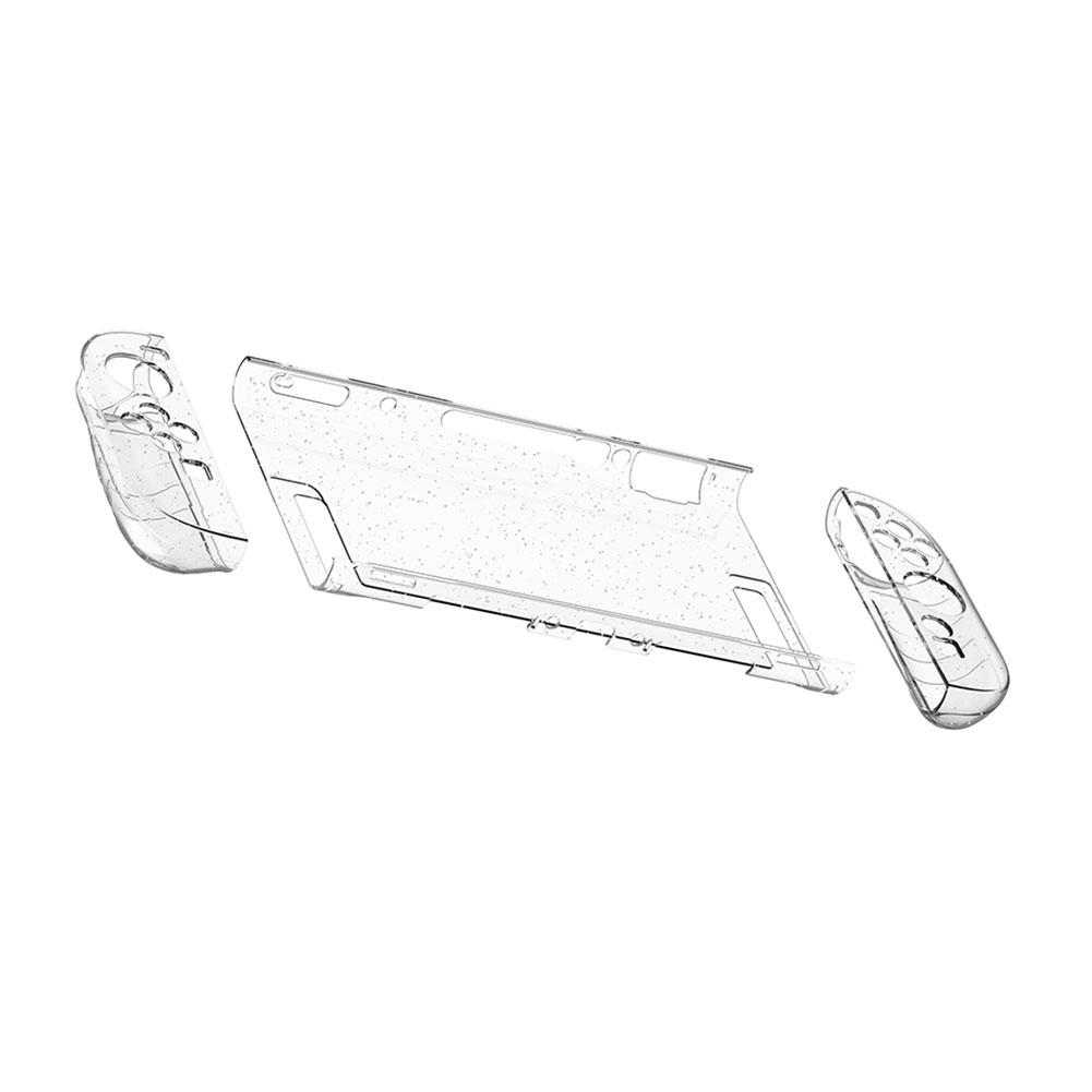 Clear Storage Case for NS Switch 2 Transparent PC Hard Case Protective Shell Cover Anti-Scratch Split Design Protector Cover