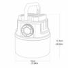 Battery Display Solar Outdoor Lamp Waterproof Tent  Light Outdoor Camping Light  Outdoor Camping