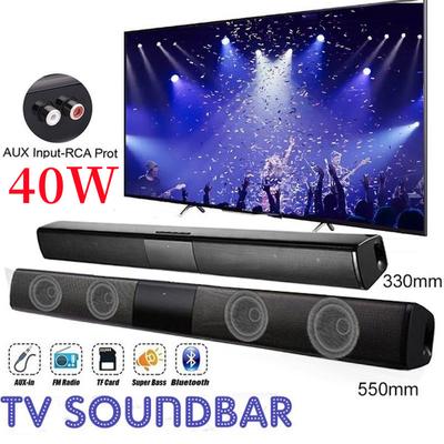 TV Soundbar Wired and Wireless Bluetooth Speaker Home Cinema Sound System Stereo Surround with FM Radio Music Center Boombox