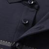 MONTAGUT Men's Striped Jacquard Pique Polo Shirt