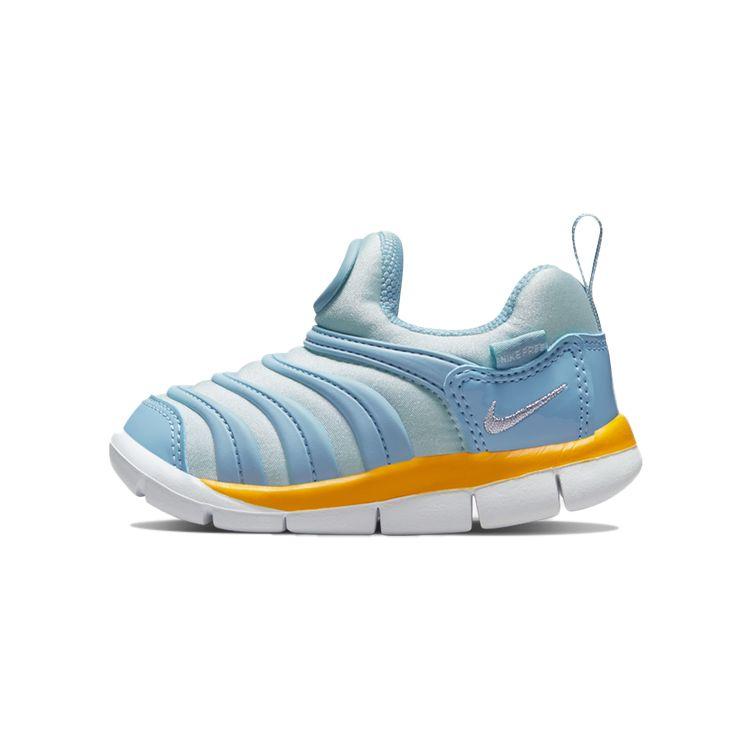 Nike Dynamo Free Caterpillar Sports Casual Non-Slip Shock Absorbing Durable Low-Top Walking Shoes Baby Shoes Blue 343938-438