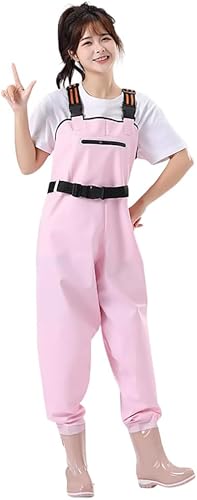 

Женские рыболовные вейдерсы, полностью водонепроницаемые, дышащие, легко надевать и снимать, карманы на молнии, прочные, эластичный ремень, вейдерсы до груди, талия