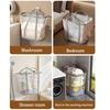 2pcs Collapsible Laundry Basket Organizer Handles Large Capacity Foldable Mesh Clothes Toys Storage Bag Bathroom Laundry Baskets