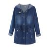 Hooded Jacket Women's Denim Korean Version Women's Loose Top Minimalist Jacket