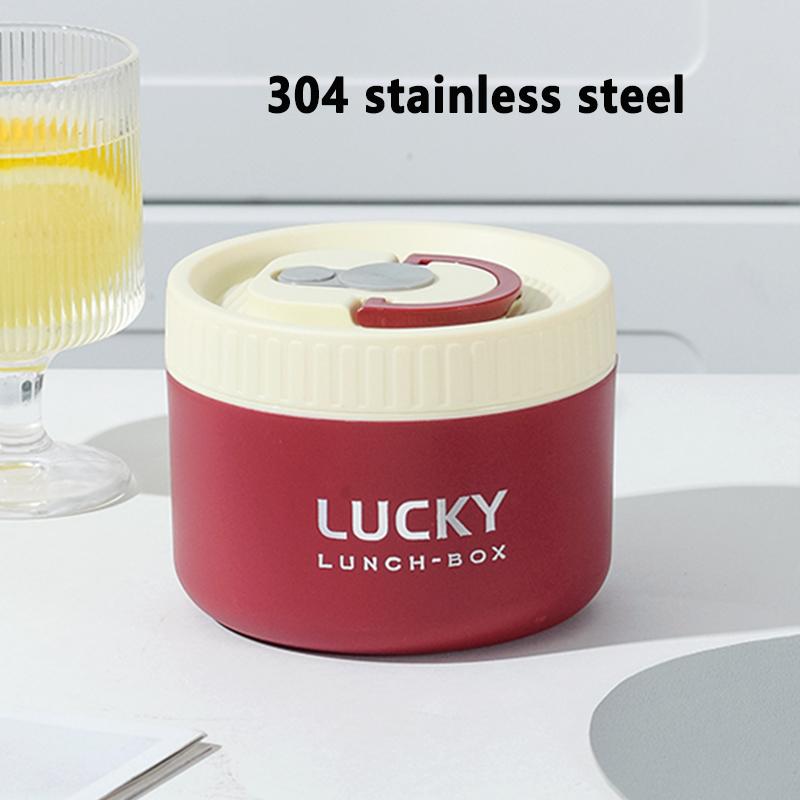 304/316 Stainless Steel Portable Insulated Lunch Box with Cutlery And Thermal Bag Leak proof Microwave Safe Food Container