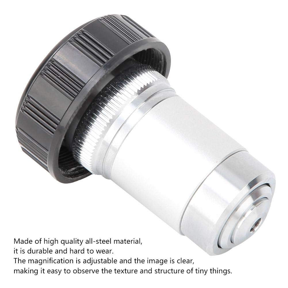 195 All Steel Objective Lens, Stereo Microscope Auxiliary Objective Lens, 4x, 10x, 20x, 40x, 60x, 100x (20X) Microscope Objective Lens, 20x