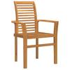 Garden Dining Set 7 pcs Brown Solid Teak Wood