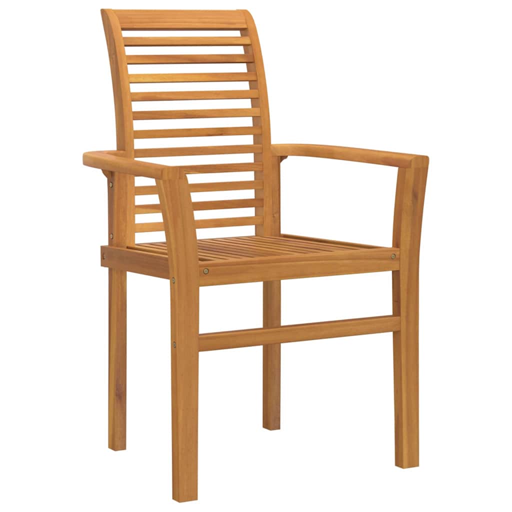 Garden Dining Set 7 pcs Brown Solid Teak Wood