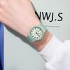 Simple Calendar Student Women'S Watch Candy Color Round Silicone Watch Women'S Waterproof Quartz Watch