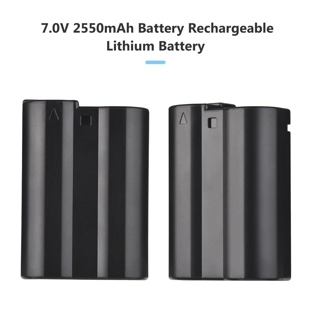 Camera Battery  r Set EN EL15 2550mAh Rechargble Battery and 2 Channel USB  r Set for  6  7 1 V1 D500 D600 D610